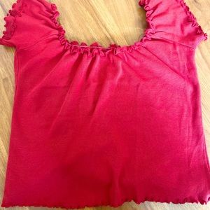 Homemade over the shoulder top ( my mom made it)